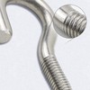 POFET Pack of 10 M8 x 60 Threaded Screw Hooks,