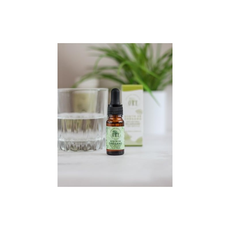 ORE Aceite de Orégano Orgánico, 80% Carvacrol, 100% Natural, Gotas,
