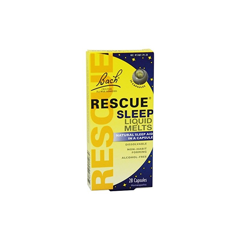 Bach Rescue Sleep Liquid Melts, Dissolvable Capsules 28 ea (Pack