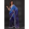 TRENDMALLS Women's Rangoli Silk Siroski Double Shade Saree with Unstitched