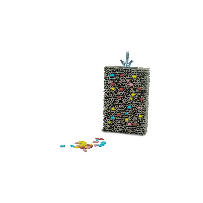 HappyBird Corrugated Cardboard Seat Board for Shredding, Cardboard Treat Block,