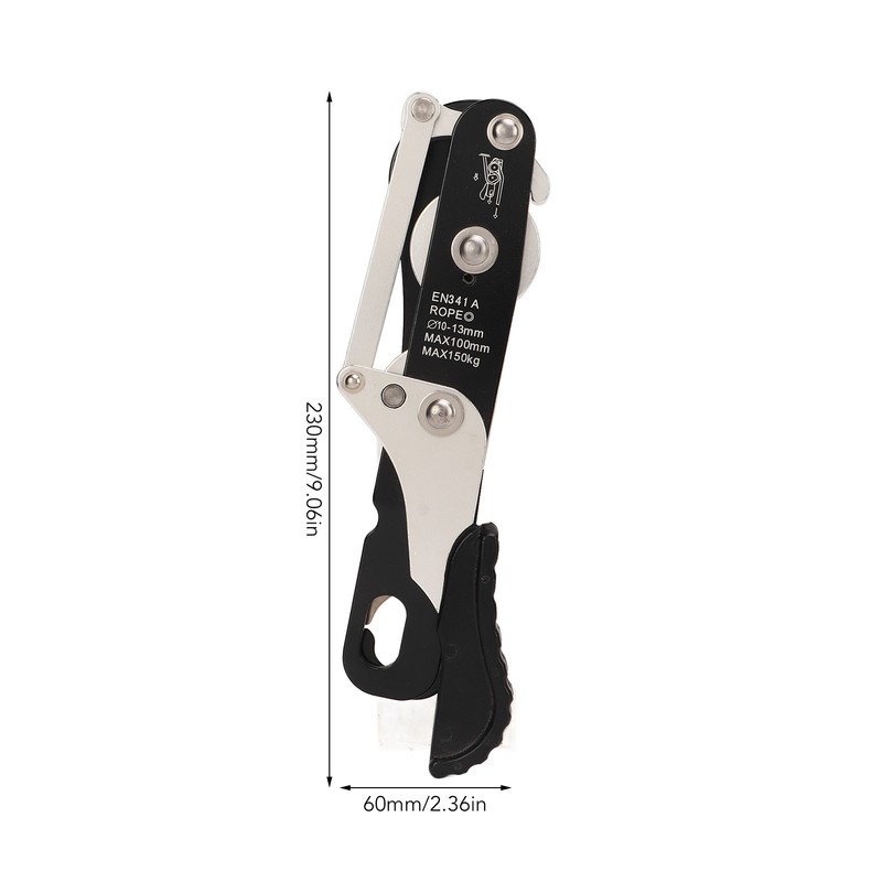 Manual Climbing Descender Aluminum Alloy Self Locking Downhill Device for