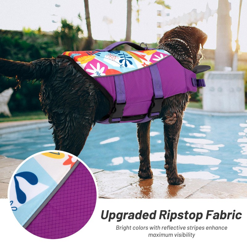 cyeollo Dog Life Vests for Boating High Buoyancy Small Dog