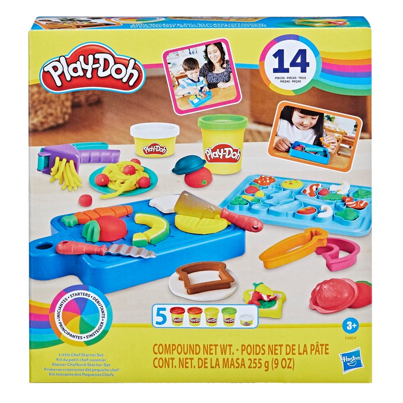Play-Doh Small Chef Starter Set with 14 Kitchen Accessories, Preschool
