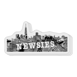 (Pack of 3) Newsies Musical Movie Waterproof Sticker, 3 Inches