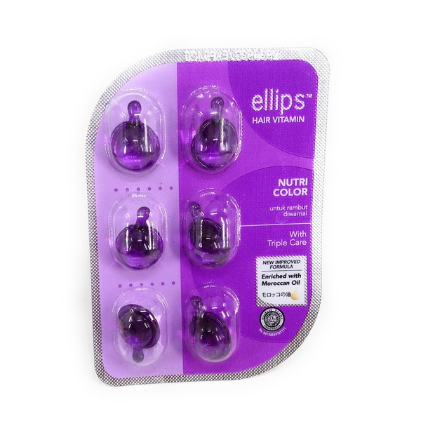 Ellips Hair Vitamins (Moroccan Oil) - Nutri Color, 12 Blister (6 Capsules)