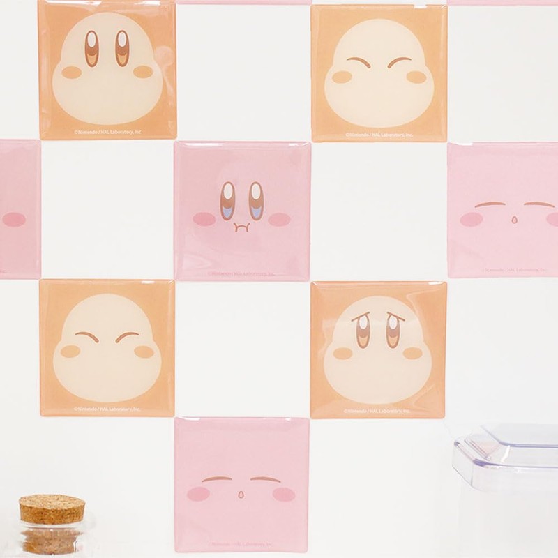 Tees Factory Kirby Star Decoration Tile Sticker Face H2.5 x