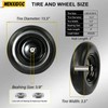 4.80/4.00-8 Tire and Wheel, 16” Wheelbarrow Tires Flat Free, with