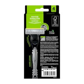 Schick Quattro Máquina para Afeitar para Hombre + 4 Cartuchos