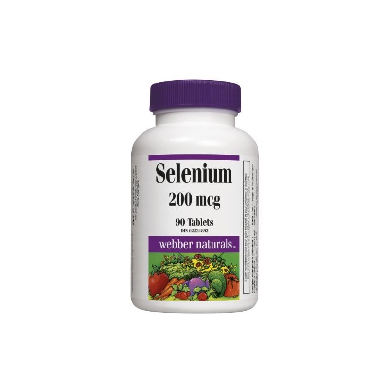 Webber Naturals Webber Naturals Selenium, 200mcg, 90 Tablets x 5