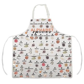Funny Spices Alphabet Gift Spices Apron Chef Gift Spices Lover Gift Spices Theme Gift Spice Foodie Gift (Spices Alp Apron)
