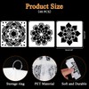OOTSR 48 Stk Mandala-Schablonen Set, 9.14cm Zeichnung Malschablonen DIY, Kunststoff