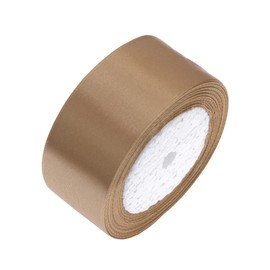 UORIBB Solid Color Satin Ribbon,1-1/2 Inches 25 Yards Fabric Ribbons for Gifts Wrapping,Wedding,Party,Hair,Crafts,Bow Making,DIY Decor Ornaments and Other Sewing Projects (Gold)