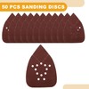 Partuto 50 Pcs 5.31"x3.86" 150 Grit Universal Sanding Discs -