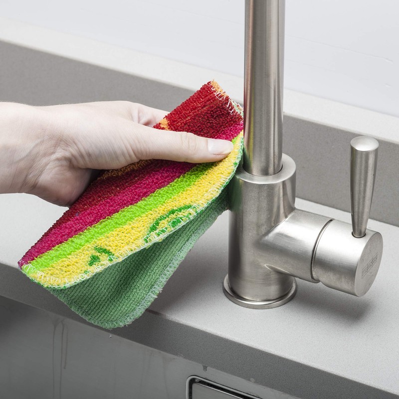 Kilo Scrubby Plus-Non-Scratch Scourer with Delicate Cleaning Cloth Side, Multi-Purpose-Set