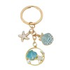 Fuqimanman2020 Shell Starfish Enameled Keychain Cute Shell Starfish Tassel Chain