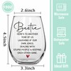 Innfueunun Friends Wine Glass Gifts for Women 15Oz Funny Bestie