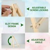 4 Pack Tabletop Wooden Easels, 11.8 Inch Adjustable Foldable