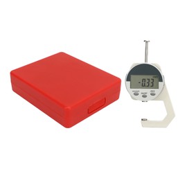 Digital Thickness Gauge Electronic LCD Thickness Meter Measuring Tool for Paper Film Range 0‑25.4mm/1inch Accuracy 0.01mm/0.001inch