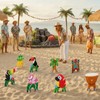 Seenelling Luau Tropical Mini Golf Game 17 Pcs Include 8