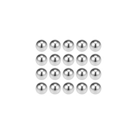 sourcing map 7mm Bearing Balls 304 Stainless Steel G100 Precision Balls 20pcs