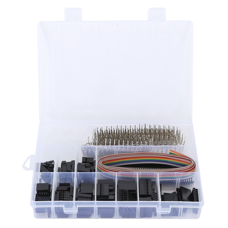 666pcs Pin Connector Brass ABS AntiOxidation Coating Crimp Adapter for