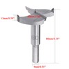 TA-VIGOR Forstner Drill Bit 60mm, Tungsten Carbide Wood Hole Saw
