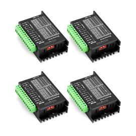 QWORK® 4pcs TB6600 Stepper Motor Driver, Stepper Motor Stepper Driver, 4.0A 9V-42V, for 42/57/86 Type 2 Phase 4 Phase Stepper Motor for 3D Printer Printer/CNC