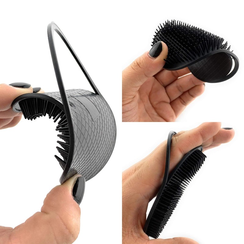 GENTS Pocket Palm Hair Brush Comb Set - 6 Pack