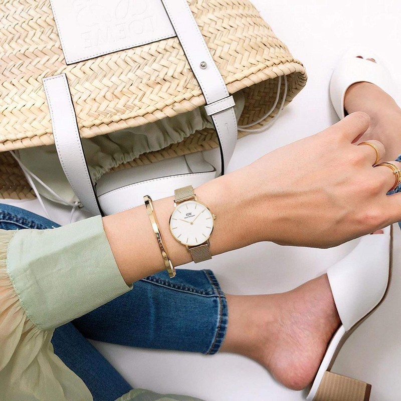 Daniel Wellington Ladies Petite Evergold Watch DW00100350