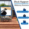 Adjustable Deck Support with Hidden Deck Fasteners, 10 PCS Pedestal