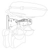 SI Tour Pak Rack Pack Wall Mount Storage For Harley