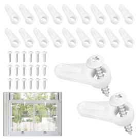 20 Pack Window Screen Clips, PL 7909 Window Screen Retainer Clips with Screws, Window Screen Holder Clips for Securing Window Screens and Storm Windows, White