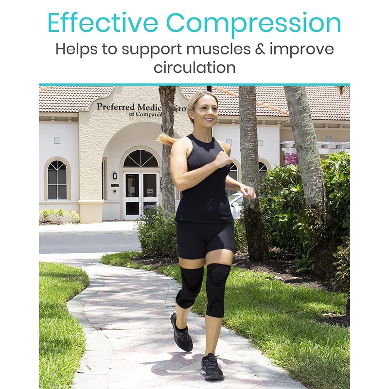 Vive Plus Size Knee Sleeves (Pair) - Compression Support Sleeve