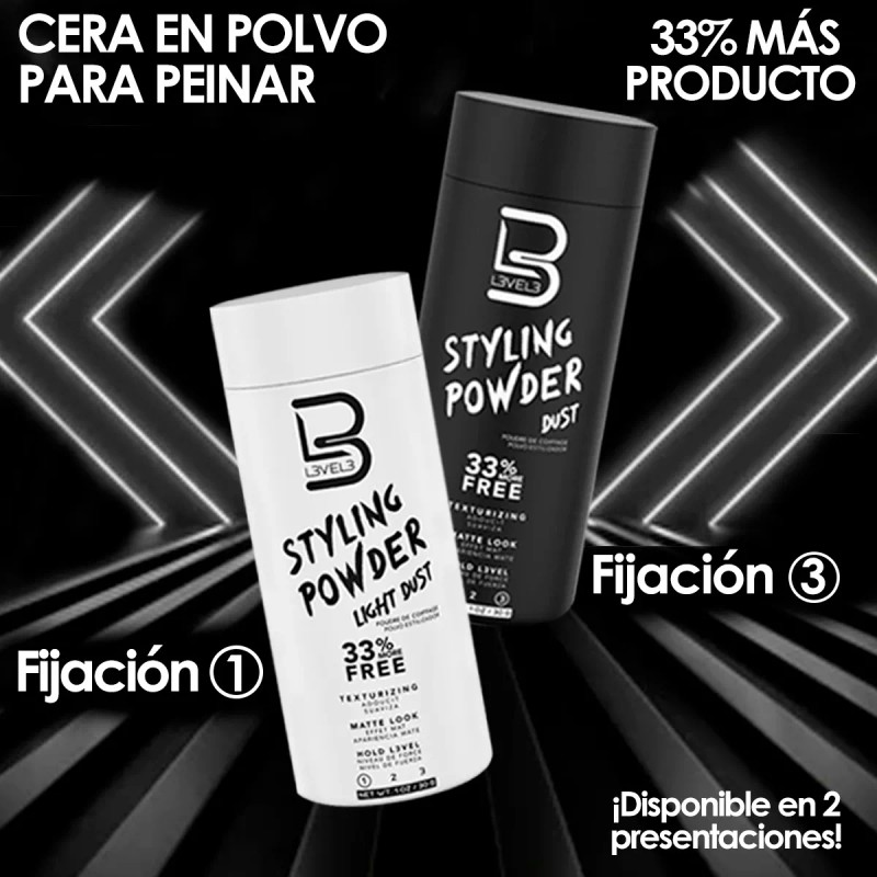 L3vel3 Cera En Polvo Para Cabello Level 3 Fijación Efecto