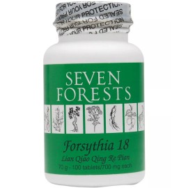 Seven Forests - Forsythia 18 / Lian Qiao Qng Re Pian, 100 Tablets
