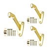 Handrail Bracket Heavy Duty Champagne Brass V Style, 3 Pack