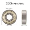 AlveyTech 608ZZ (608Z) Shielded Steel Wheel Bearings - Replacement fits