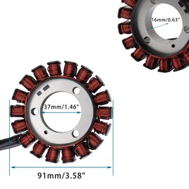 GOOFIT 18 Coil Motorcycle Magneto Stator Coil Ignition Generator Engine Accessories Replacement for YZF-R15