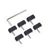 Alnicov Electric Bass Guitar Headless String Nut Set，with 1 Wrench
