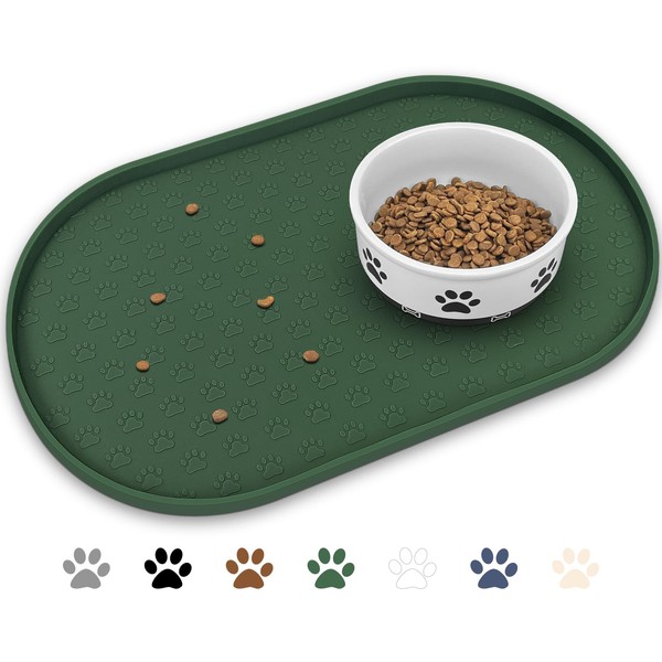 KPWACD Pet Placemat for Dog and Cat, Anti-Slip Waterproof Dogs