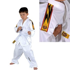 KWON® Taekwondo 551005 Tiger TKD Children's Junior Suit with Belt, White