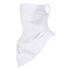 Ear-Loop Breathable Mesh Long Multi Cooling Scarf White