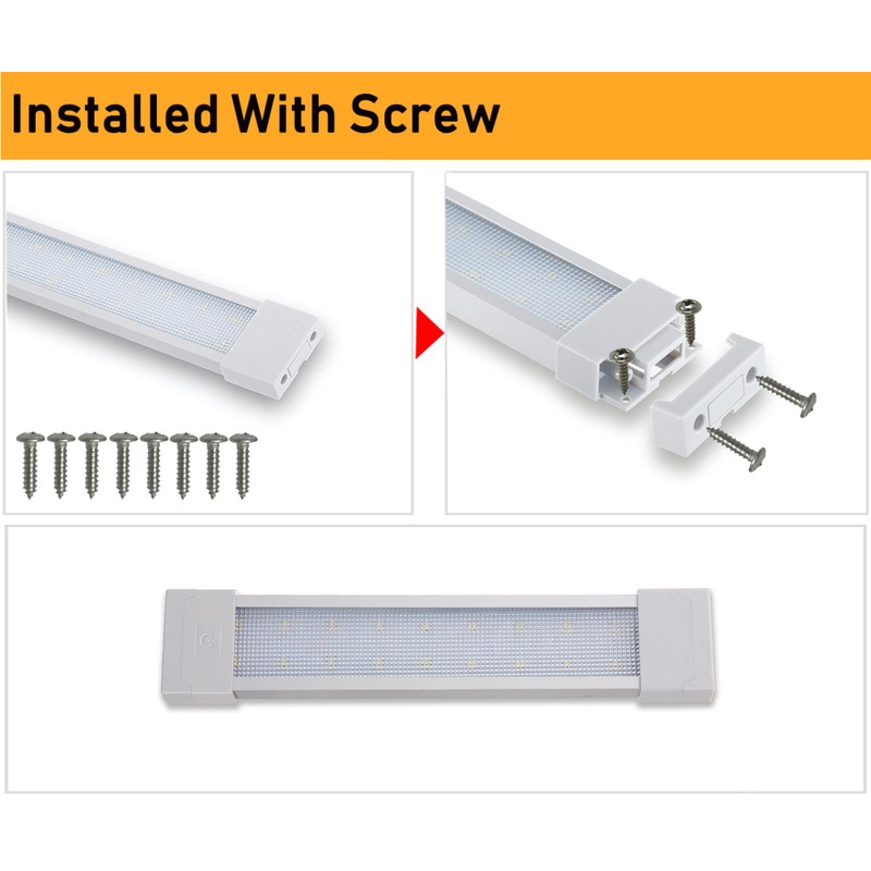 Raycharm RV Marine LED Interior Light Fixture 10.2" x 2.0",