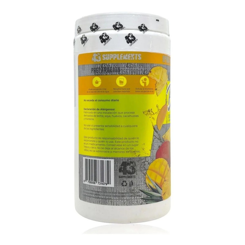Bcaas 211 Piña Mango 400 Grs 43 Supplements Piñamango
