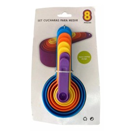 SARO STORE Cucharas Medidoras Set De 8 Piezas (plástico)