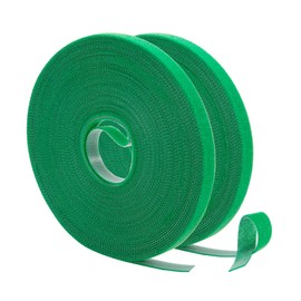 Yesaler Pflanzenbinder Wiederverwendbar Pflanzenbinder Selbstklebend Wetterfeste 10mm Breit für Kletterpflanzen Gesamtlänge 14,56m Grün