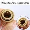 2Pcs Pure Copper M22 High Pressure Washer Fitting Adapter 3/8