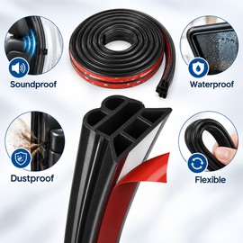 3-Layer Car Door Seal Strip for Weather Protection – Waterproof Rubber Weatherstripping for a Quieter, More Comfortable Drive