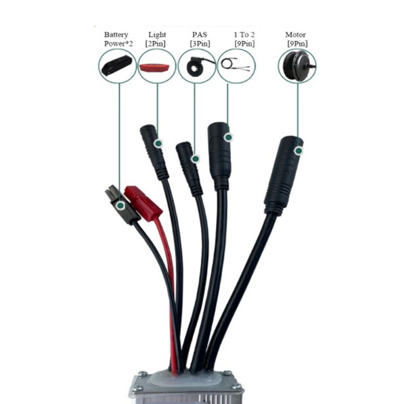 Bicycle Lithium Battery Conversion Kit 15A Controller LED S810 Display